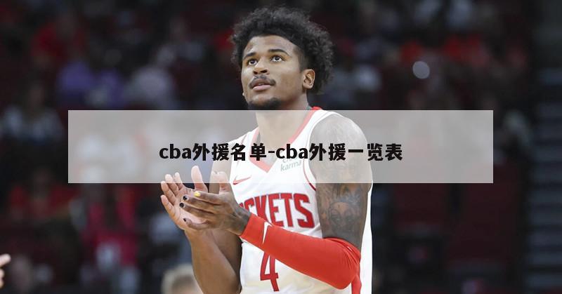 cba外援名单-cba外援一览表
